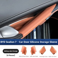 For BYD Sealion 7 Car Door Door Handle Silicone Storage Box Accessories Car Door Silicone Storage Co