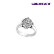 GOLDHEART Ring, Diamond White Gold 750