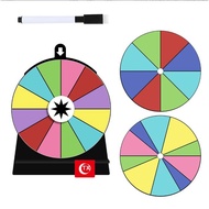 Spin Prize Wheel with Drawing Pen Heavy Duty Editable Spin Wheel Color Roulette Wheel Stand Included