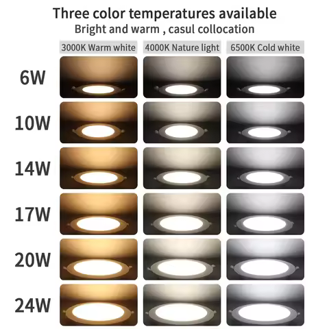 2-10pcs 3ColorS Adjusted LED Spots Downlight Dial Swich 3CCT Recessed AC100-240V 3000K/4000K 6500K C