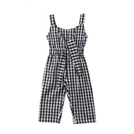 KATUN BABY GIRLS' JUMPSUIT LONG PANTS TANKTOP STYLE COTTON MATERIAL PLAID MOTIF CUTE BABY GIRLS CELE