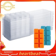 [Hot-Sale] 50 Packs Wax Melt Containers 8 Cavity Clear Empty Plastic Wax Melt Molds Cubes Clamshells