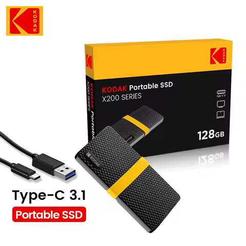 Kodak X200 Portable SSD 1TB 512GB 256GB USB 3.1 Type C External hard drive Gen 2 Hard Disk Solid Sta