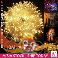100 LED 10M Fairy DIY Colorful Twinkle String Lights Lamp Changing Modes Christmas Chinese New Year Hari Raya Deepavali