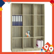 Filling cabinet bookcase bookshelf/ rak buku/ rak buku kayu/ rak buku murah 12 compartment