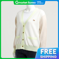 MAISON KITSUNE BABY FOX PATCH COLOR BLOCK CARDIGAN MW00505KT1036-P701 เบ이비 ฟอกซ แพทช บแอล