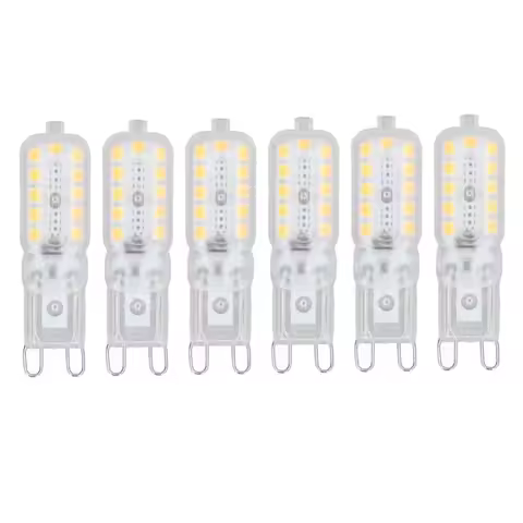 6pcs G9 LED Bulb 5W Transparent Cover 22LED Dimmable G9 Light Bulb For Ceiling Light Wall Light Tabl