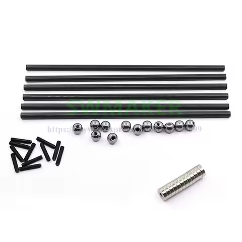 Delta Kossel K800 200mm 250mm 300mm 4x6MM Carbon Rod kit + K800 Round Screw Ball +Round Magnetic Bra