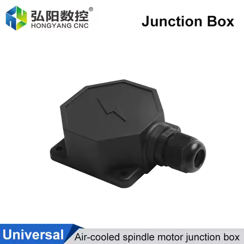 CNC Spindle Motor Wire Box Cover Square Air-Cooled Junction Box 50*50mm Motor Outlet Box Motor Acces