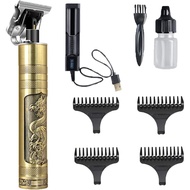 Mens Hair Clippers Azanaz Retro Hair Trimmer Carving Professional Hair Clippers USB Charging Mute Beard Trimmer