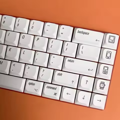 127 Keys/set Ultrathin Low Profile Keycaps For MX Switch Mechanical Keyboard PBT MAC Style Key Caps 