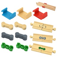 Wooden Railway connect Fixer Train Track Set Accessories Connector Toys Holder Fit Biro Educational Wooden Track Toys