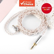 KBEAR FanMusic IEM Cable, 6N OFC Silver-Plated Earphone Upgraded Cable, Headphone Extension Wire for