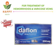 [ Exp 11/2027 ] Daflon 500MG 15'S / 30'S - For Relief of Hemorrhoid (Buasir) / Varicose Veins