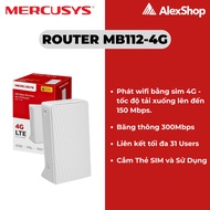 Transmitter Wifi From 4G Sim Mercusys MB112-4G Wireless N Standard 300 Mbps Genuine