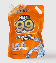 HER0 99 DETERGENT PERFUME 1.6L (REFILL PACK ) Hero 99 Detergen Pakaian Wangi