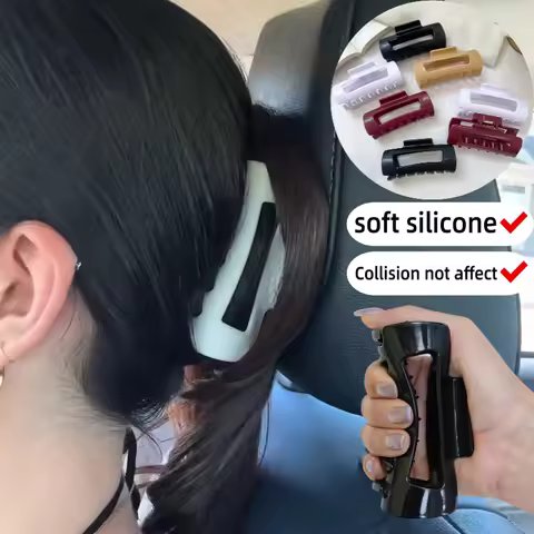 Soft Hair Claw Cloud Clips Elastic Fashion Shark Cozy Clip Flexible Unsnappable Claw Clips Summer Be