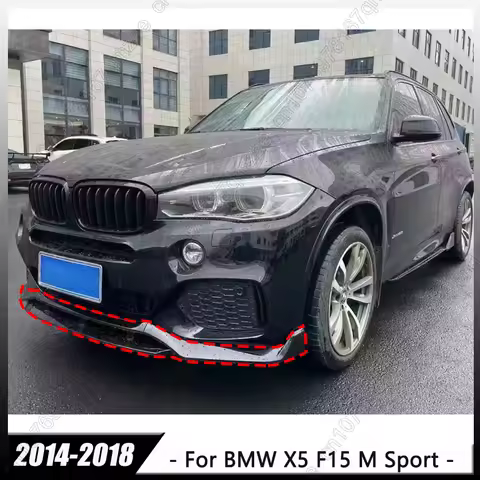 For BMW X5 F15 30d 40d 35i M50i M50d M Sport 2014-2018 4Pcs MP Style Front Bumper Lip Splitter Car T