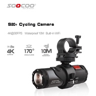 SOOCOO กล้องแอคชั่นสำหรับมอเตอร์ไซค์ S20 + 4K กล้องใต้น้ำกล้องกีฬา Wi-Fi สำหรับหมวกกันน็อคจักรยาน DV