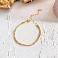 18k Saudi Gold Pawnable Legit Chain Bracelet for Women Real Gold Bracelet Gifts for Women Jewelry Gold Pawnable Sale