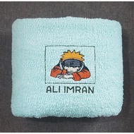 Tuala Mandi Sulam Kartun Naruto Xclusive Dengan Nama (Embroidered Cartoon Towel With Personalized Name)