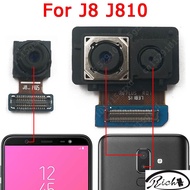 Original For Samsung Galaxy J8 J810 Front Rear View Back Camera Frontal Main Facing Camera Module Flex Replacement Spare Parts