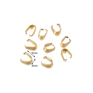 50/100 Cái Kẹp Mặt Dây Chuyền Bằng Thép Không Gỉ Móc Khóa Bảo Lãnh Móc Vòng Cổ Kẹp Đầu Nối Để Làm Đồ