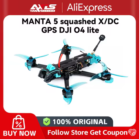 Axisflying MANTA5 5inch squashed X DC Kit fpv freestyle with GPS 6S DJI O4 lite RC Drone