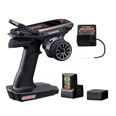 Sanwa M17S FH5 4-Channel 2.4GHz Radio System w/ RX-493I Receiver& RX-492I Recevier