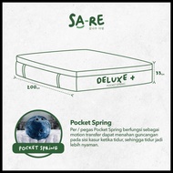 Sa-Re Kasur Spring Bed Pocket Spring Plush Top Central Deluxe Plus