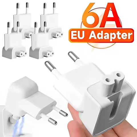 5/1Pack EU AC Power Wall Plug Duck Head for Apple IPad MacBook Pro Air Magsafe Fast Charging Laptop 