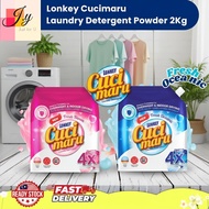 Lonkey Cucimaru Laundry Detergent Powder 2KG Fresh Bloom / Fresh Oceanic – Hand & Machine Wash, Powe