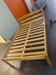 二手  二手傢俬 雙人床 4尺床  75*52*31″ (床褥尺寸72*48吋) #2210003