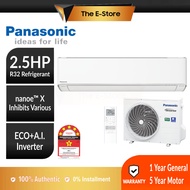 Panasonic X-Premium Inverter XU Series (ZKH-1) Air Conditioner [2.0HP/2.5HP] | 1 CS-XU24ZKH-1 (Nano 