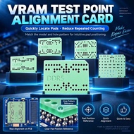 XZZ VRAM Test Point Alignment Card for Video Memory GPU Repair Quick Locate Test for DDR5/DDR6 Point