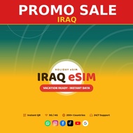 [PROMO] Iraq Travel eSIM 1GB-5GB Data | Big Sale | Instant QR | 4G/5G