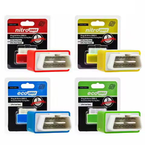Nitro ECO OBD2 Fuel Saver Chip Reader Automotive Truck Enhanced Mini OBDII Tuner Box Power Torque Tu