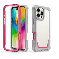 2 in 1 Macaron Thickened Phone Case for IPhone 16 PRO MAX Plus 16PROAMX Gift Mobile Dustproof Phone 