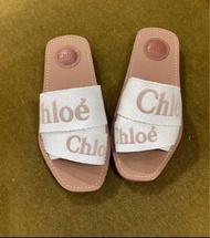 Chloe 裸米色 拖鞋  size 37 38 39