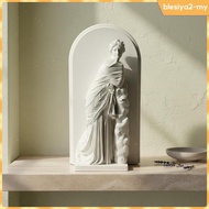 [BlesiyaedMY] Classical Deity Stonework Sculpture-Like Deity Statue Raised Relief House Decoration