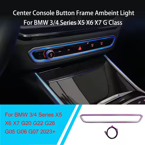 Ambient Light For BMW Center Console Button Frame & Air Vent Decorative Lamp Fit 3/4 Series G20 G22 