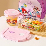 zootopia 玻璃飯盒 餐盒 帶飯 便當盒 收納 優獸大都會 judy nick 家居 餐具 公仔 日用品 生日禮物 送禮 狐狸 🦊 兔仔 兔兔 實用 擺設 裝飾