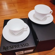 Nespresso咖啡杯盤組180ml*2/PURE系列/雀巢/卡布奇諾杯/Nespresso PURE Cappuccino Cups &amp; Saucers