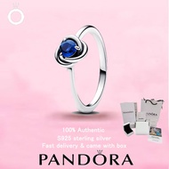 100% Original PAN S925 Sterling Silver September Birthstone Eternity Circle Ring