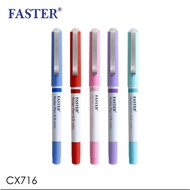 ปากกา ปากกาเจล หัวแบบเข็ม ขนาด 0.5มม. รุ่น Faster CX716