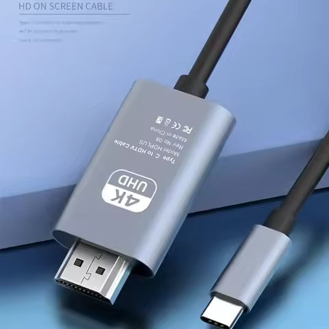 USB C to HDMI Cable 4K 60Hz Type-C to HDMI Adapter Thunderbolt 3 for MacBook Air iPad Samsung Laptop