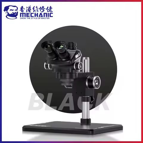 MECHANIC iMic 3-B11 Trinocular Stereo Industrial Microscope 7-50X Continuous Zoom WF10X25 Eyepiece M