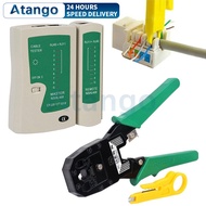 Atango Cable Tester Network Tool Kit,With Crimping Crimper Plier For Rj45 Rj11 Rj12