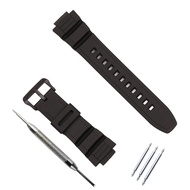 Watch accessories pin buckle for Casio Men's Watch AE2000 2100 MCW-100H 110H W-S220 HDD-S100 sports waterproof rubber strap