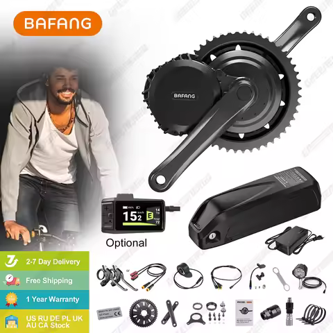 Bafang BBSHD 48V 52V 1000W Mid Drive Motor Kit with Battery 20Ah 8FUN M615 System Ebike Electric Bik